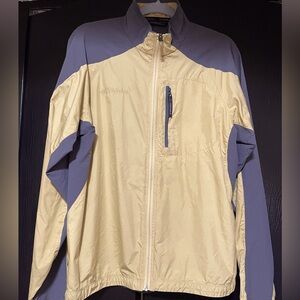Men’s Golden Mustard & Gray Columbia Titanium Windbreaker Lightweight Jacket